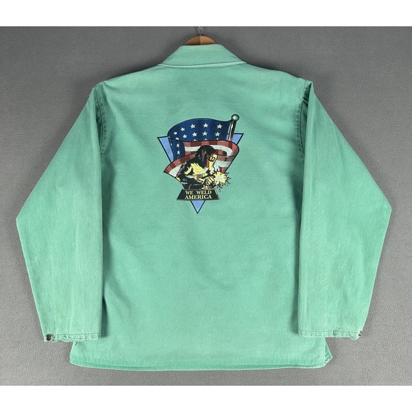 Westex Other - Westex Shirt Mens XL Green Vintage American Welding Workwear Jacket Overshirt